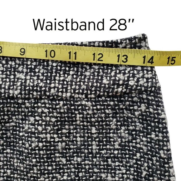 INC Tweed Boucle Fringe Trim Jacket Skirt Suit Set Clueless Chanel Vibe Size 4P - Picture 9 of 16